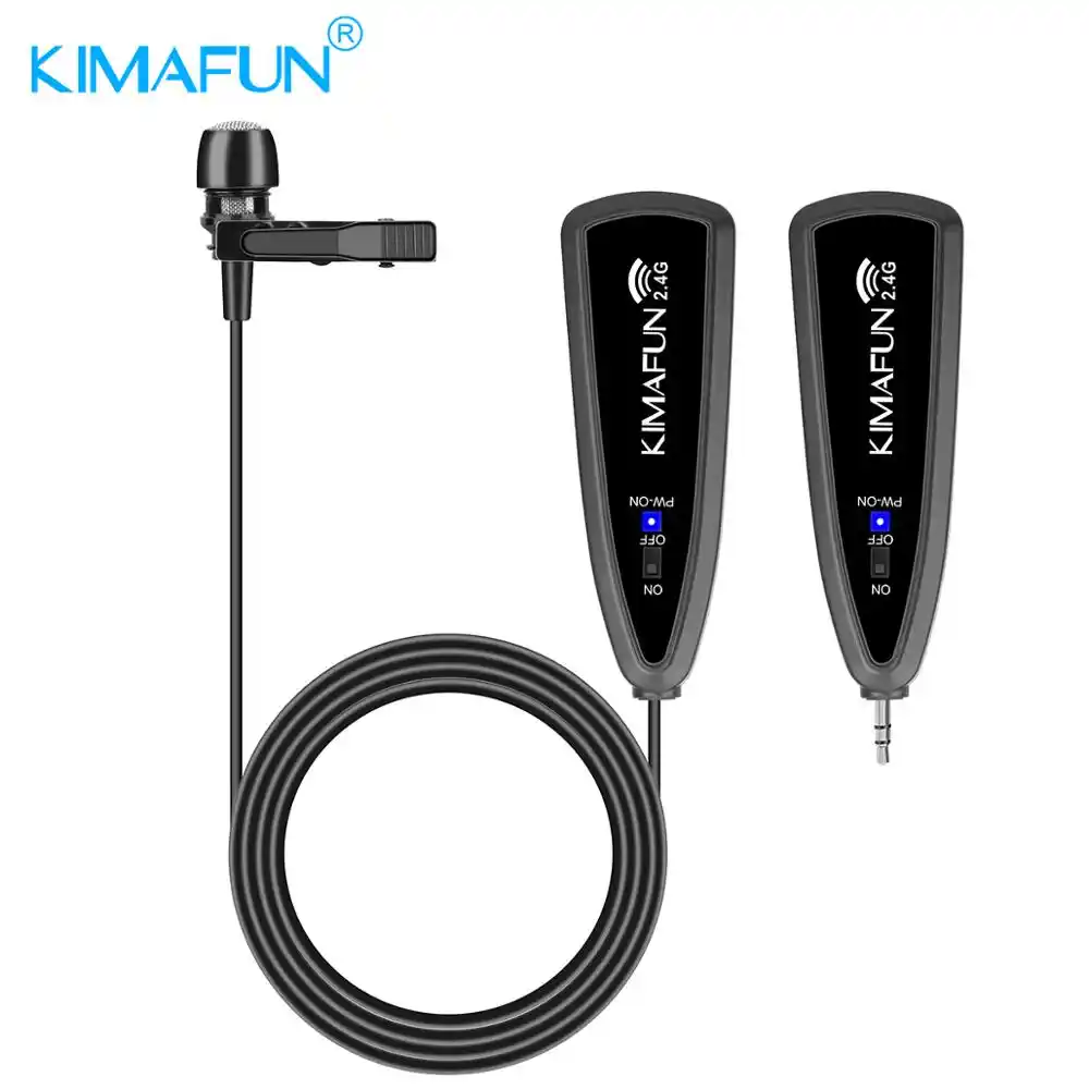 Lavalier 2.4G Wireless Microphone Clip Lapel MIC Professional