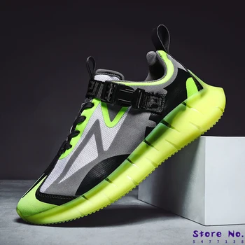 

2020 Breathable Flyknit Casual Men Shoes Adult Male Spring Sneakers Men Comfort Lightweight Outdoor Footwear