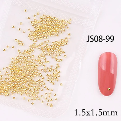 1bag approx 500pcs nail art metal rivets Nail Studs Slider Manicure metal patch for nail accessories decoration jsce-25dtrd JS08-99