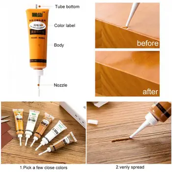 

Furniture repair leather wooden door floor furniture repair paste paint wood pit scratch repair material color repair pen