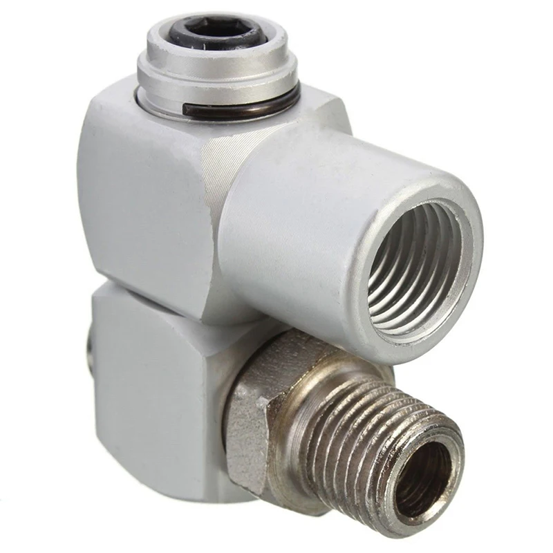 

Drop Shipping Universal 360 Swivel 1/4" BSP Air Hose Connector Adapter Flow Aluminum Tool Hot