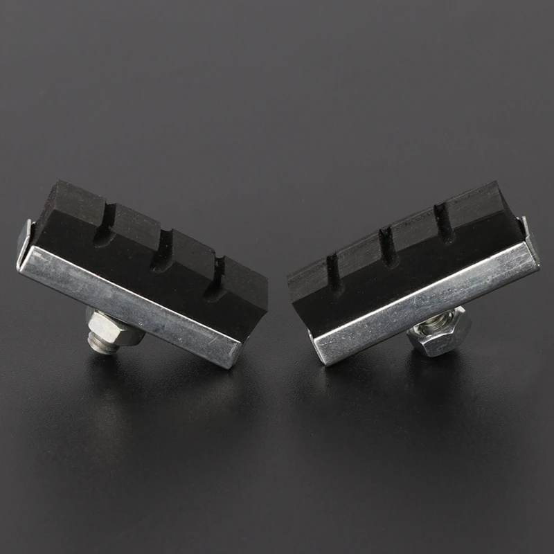 

Bicycle V Brake Pads Rubber Shoes Black Blocks Durable MTB Road Bike Accessorie