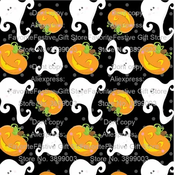 

New Halloween Punk Cool Nightmare Skull Ghost pumpkin Printed stretch Lycra Fabric Patchwork Home Decor