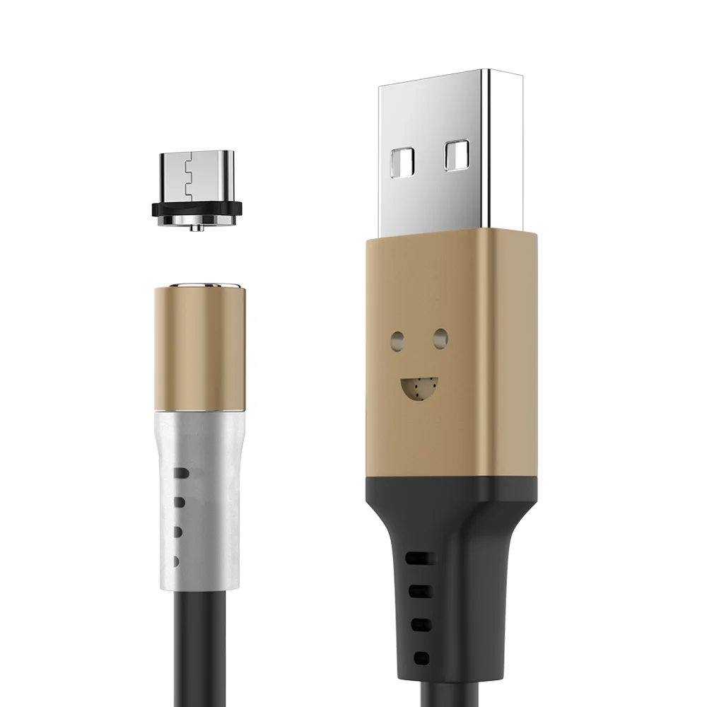KISSCASE Голосовое управление тип-c кабель USB для Xiaomi Redmi Note 7 5 4 кабель USB для huawei Y6 p smart кабель usb type C - Цвет: Black Type-C