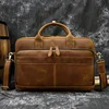 MHAUE genuine leather men handbag business messenger shoulder bag 15.6 inch laptop bag computer handbags male bags for layer ► Photo 3/6
