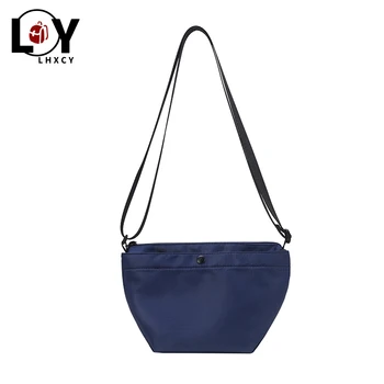 

Solid Color Adjustable Shoulder Strap Bags For Women 2020 High Capacity Canvas Waterproof Crossbody Bags For Women Casual Purses