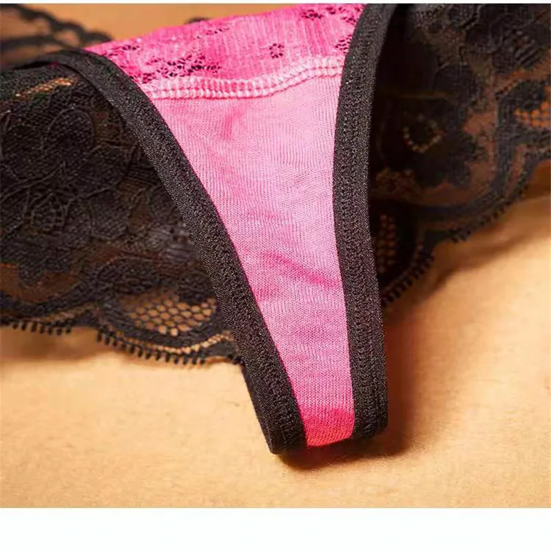 Женские сексуальные кружевные стринги с цветочным рисунком, с низкой талией, эротическое мягкое сексуальное нижнее белье, плавки для женщин