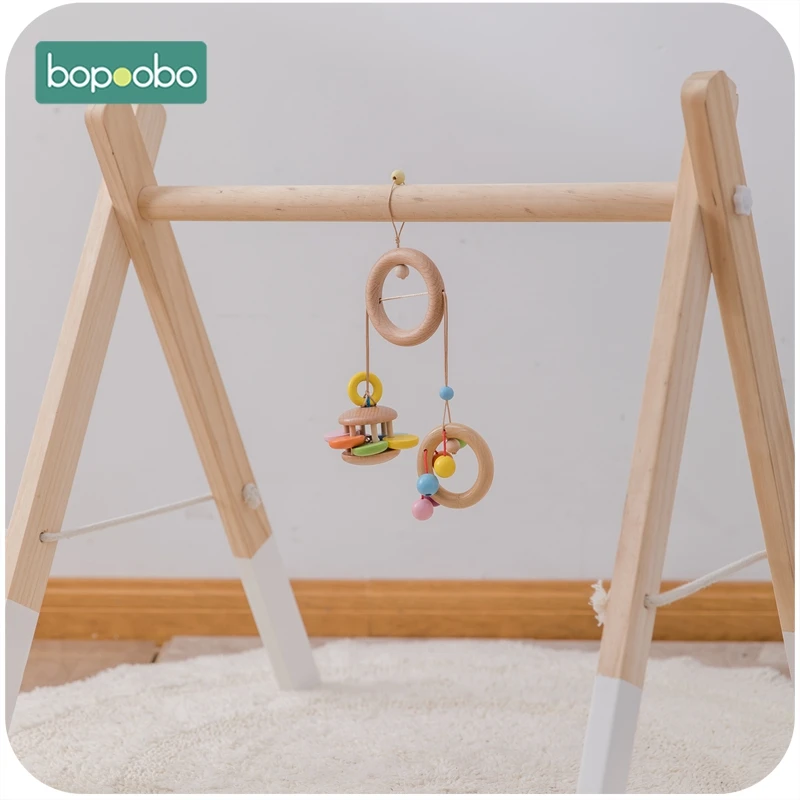 

Bopoobo Mobile Wooden Ball Rattle Set 1PC Bed Stroller Baby Toys 0-12 Month Spiral Baby Hanging Crib Mobile Bed Bell For Baby