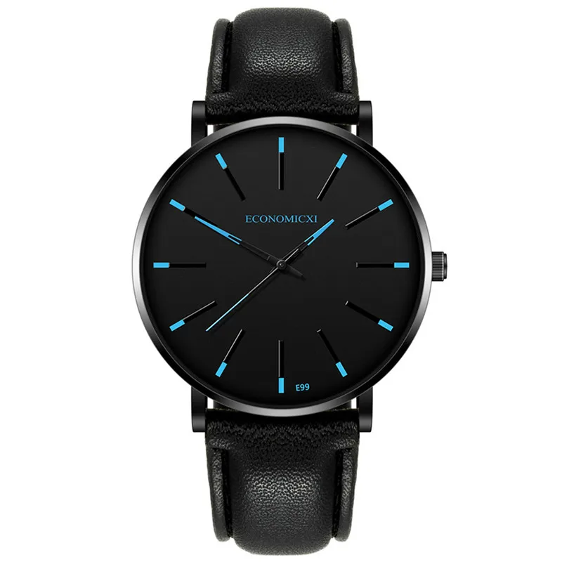 Casual Men's Watch Blue Pointer Multi-Color Alloy Mesh Minimalist Luxury Slim Male Business Temperament Wrist Watch reloj hombre - Цвет: 13