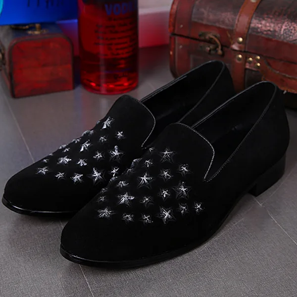 

Loafers Korean Style Cowhide Fashion Loafers Pointed Toe Casual