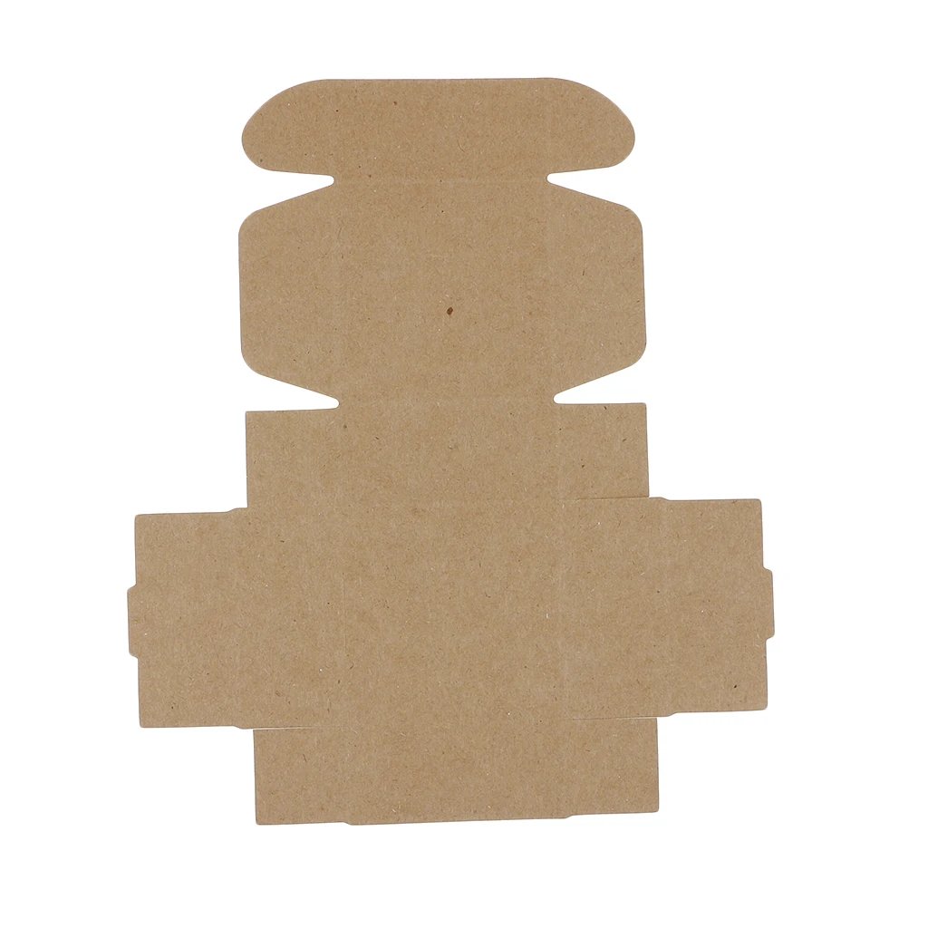 10 Piece Mini Folding Kraft Paper Box Handmade Candle Soap Wrapping Box Sweets Gift Packaging Box Case