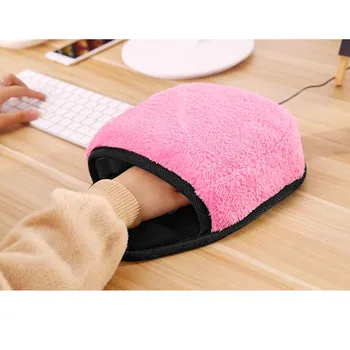 

USB Heated Mouse Pad Mouse Pad Mat Mouse alfombrilla ordenador Hand Warmer with Wristguard Warm Winter Mouse Mat USB Port #