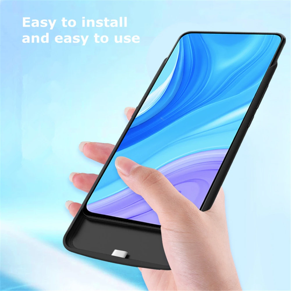 Силиконовые чехлы для зарядного устройства NTSPACE 6500 мАч Huawei Y9 Prime 2019 чехол батареи