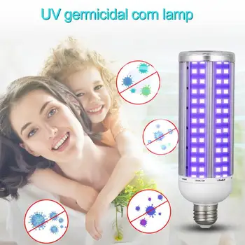 

New 60W UV Germicidal Lamp UVC LED Light Bulb E26/E27 Base Ozone Free UVC Ultraviolet Corn Bulb Disinfection Sterilizer