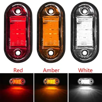 

Vehemo 12V 24V Side Light Bus Marker Light Lorries Indicator Light for Boat SUV Lamp for LED