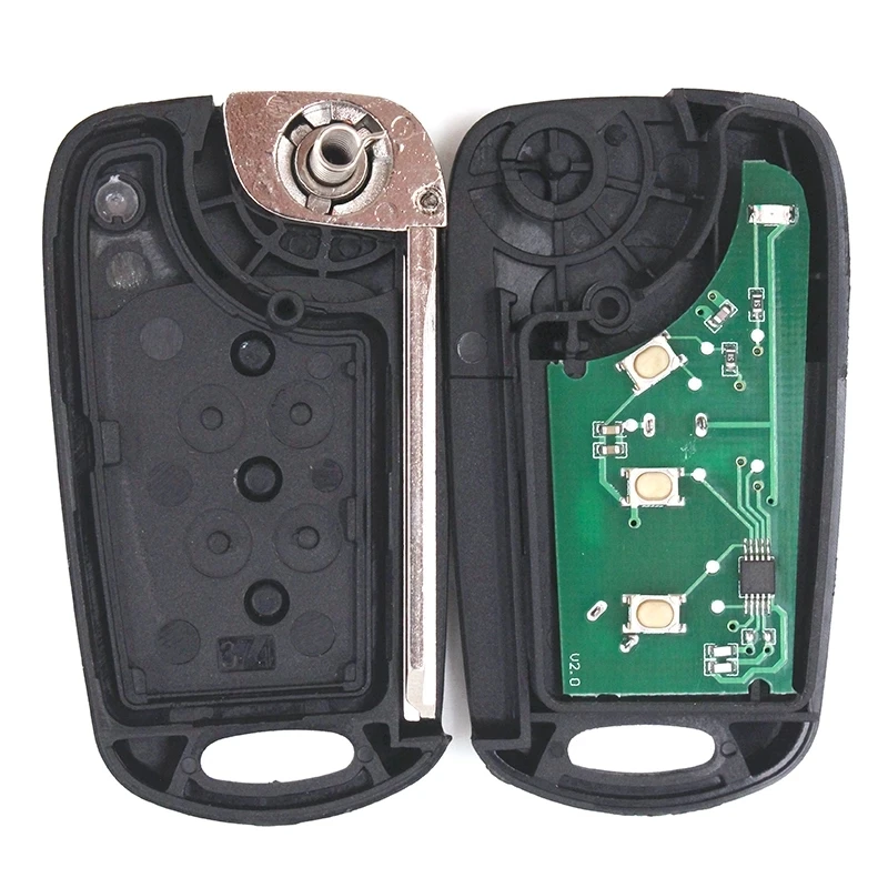 Keyecu Remote Car Key Fob 3 Button 433MHz 80Bit 4D60 Chip for Kia Rio 2012- RKE-4F04 95430-1W050 95430-1W051 95430-1W052 car remote key car key