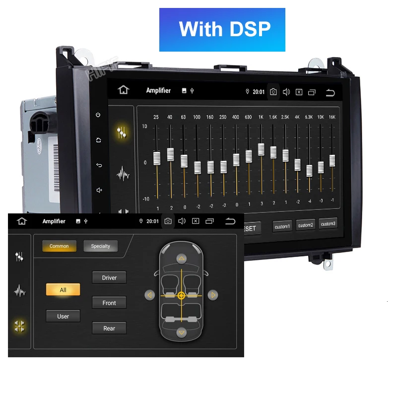 Perfect IPS New 9" Android 9.0 Car Stereo Head Unit GPS auto Radio For Mercedes Benz B200 W169 A160 Viano Vito 3G WIFI Touch Screen 11