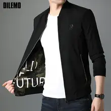 

New Designer Brand Casual Fashion Baseball Collar Plaid Autumn Mens Coats And Jackets High Quality Zipper Mens Clothes 2021