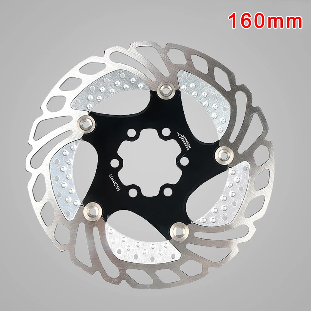 New Mountain Bike Cooling Brake Rotors Down Hill Floating Bicycle Brake Disc XD88 - Цвет: black 160mm