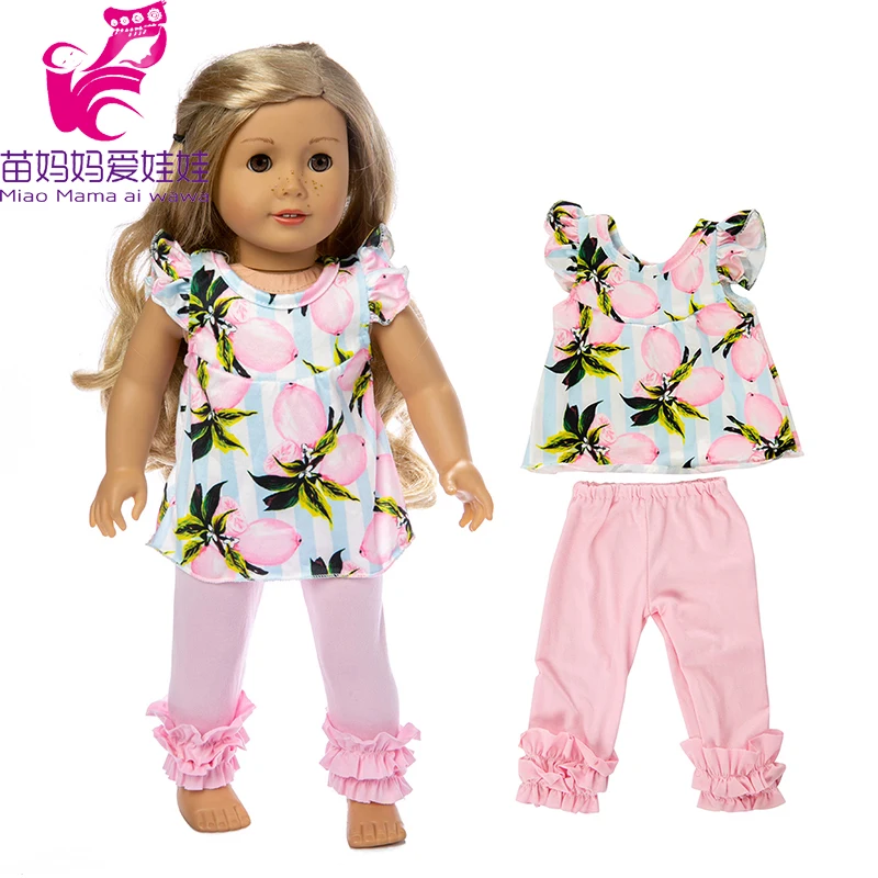 18 дюймов американская Кукла Одежда Набор для новорожденных кукла брюки одежда 1" девушка кукла пальто