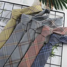 Мужской галстук для колледжа, Harajuku, ветер, Япония, для мужчин, Т-образный галстук JK, Униформа, хлопок, галстук для студентов, тонкий галстук 6 см для женщин