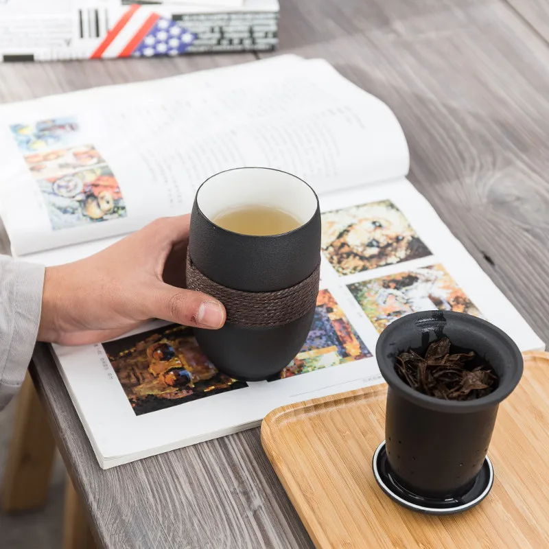 Tasse à thé japonaise en céramique avec infuseur, tasse à thé avec