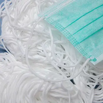 

4-5mm 100m/1000m Disposable Round Elastic Band Rope For Face Cover Sewing Mouth Mask Elastic Band Mask Rope Rubber Band String
