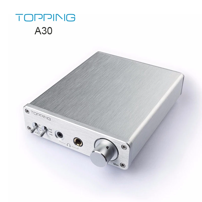 

Topping A30 Hifi TPA6120A2 High Fidelity Amplifier Desktop Headphone Amplifier 110V to 240V
