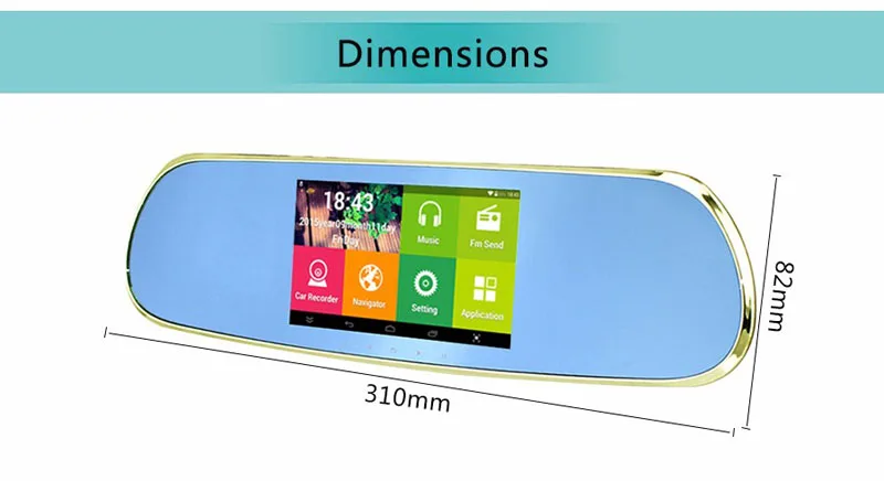 Maiyue star 5,0 дюймов FHD 1080P DVR метр двойной объектив видеокамера на ОС андроид для автомобиля gps навигация Wifi FM зеркало заднего вида dashcam автомобильная камера