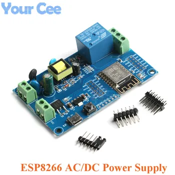 

ESP8266 WIFI Wireless Relay Module AC DC Power Supply Single Relay ESP 12F Development Board Module Remote Control Smart Home