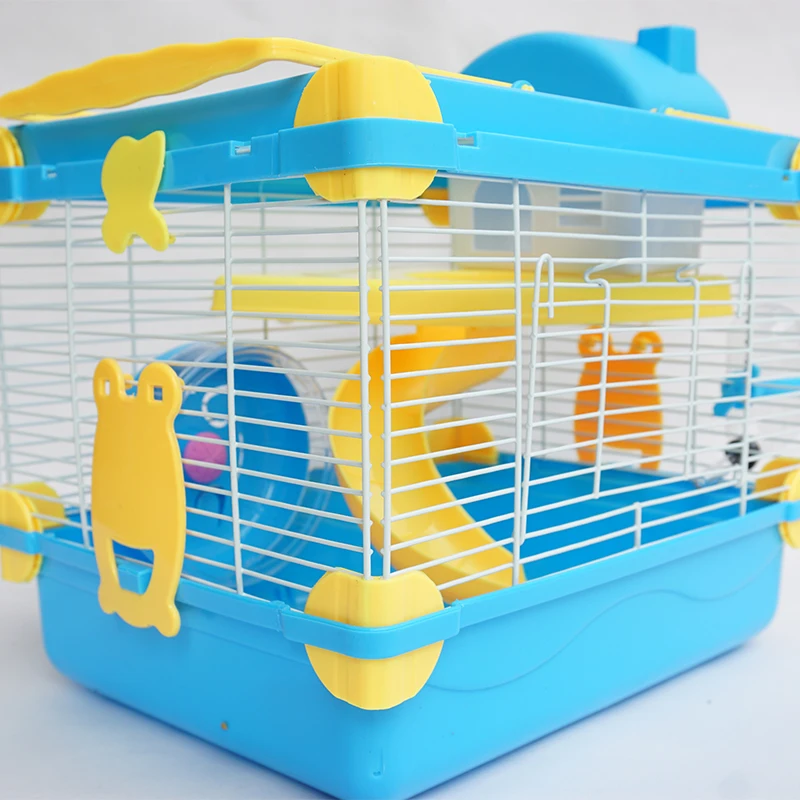 Поставки Meng Pet Wo клетки для хомяка Jin Si Xiong дом двухэтажный Вилла роскошный для начинающих Мобильная клетка