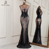 2021 New Sexy deep V neck style mermaid evening dresses vestidos formales vestidos de fiesta robe de soiree de mariage 1