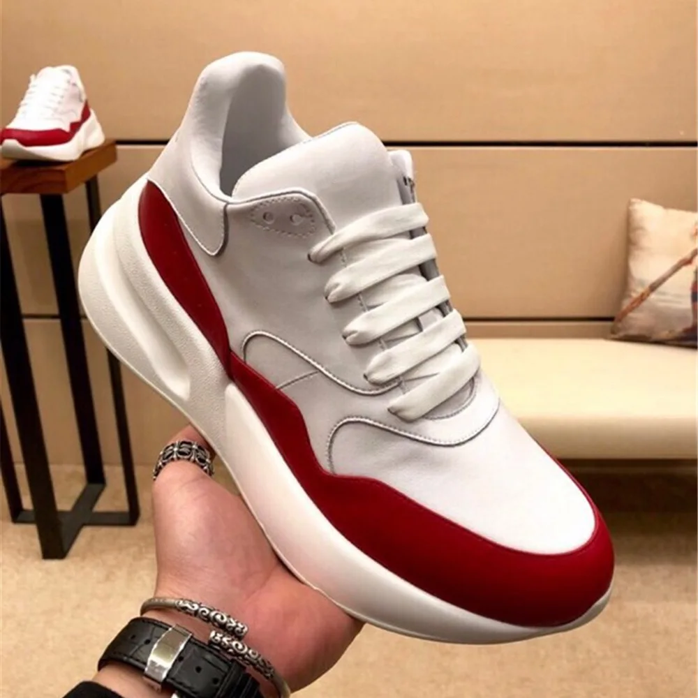 Lyeejion Genuine Leather Shoes Brands Designer Sneakers Comfortable Breathable Shoes Hot Sell Lace Up Shoes For Men Large Size44