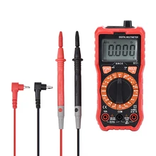 Qhttec 908S DM02 multimètre numérique Auto Rang AC/DC NVC testeur mètre tension Ohm écran de lumière LCD avec ligne de Test outils ensemble