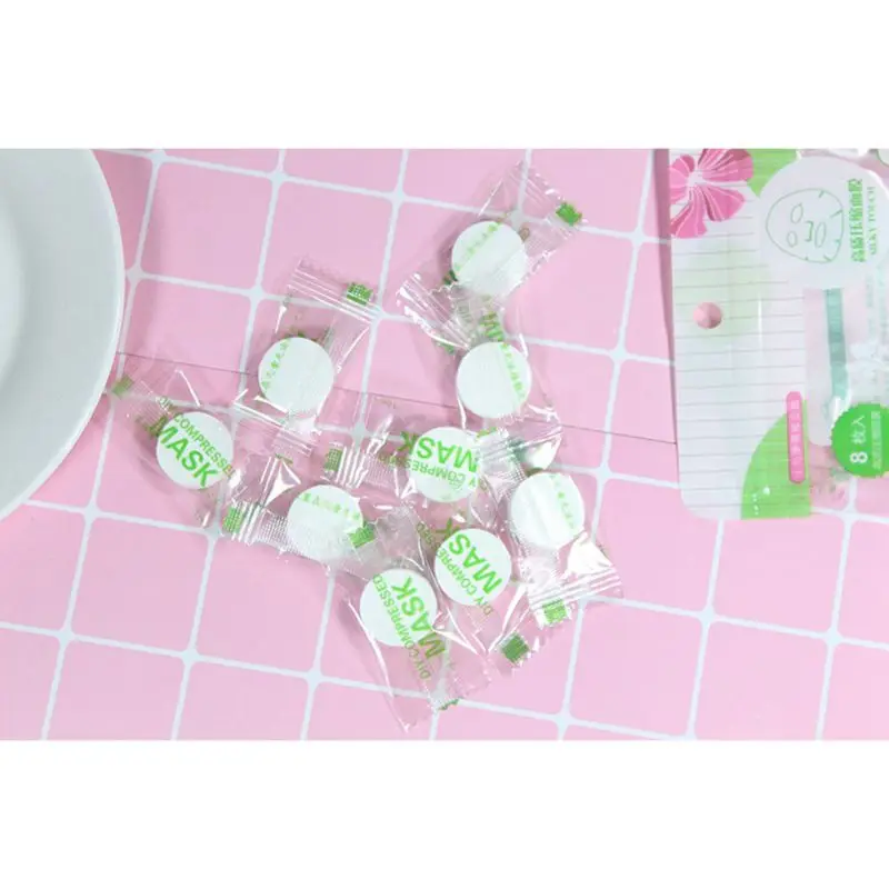 8 Pcs/Set Compressed Facial Mask Moisturizing Mask Portable Disposable Facial Mask Easy to Use 8 Pcs/Set Compressed Facial Mask Moisturizing Mask Portable Disposable Facial Mask Easy to Use