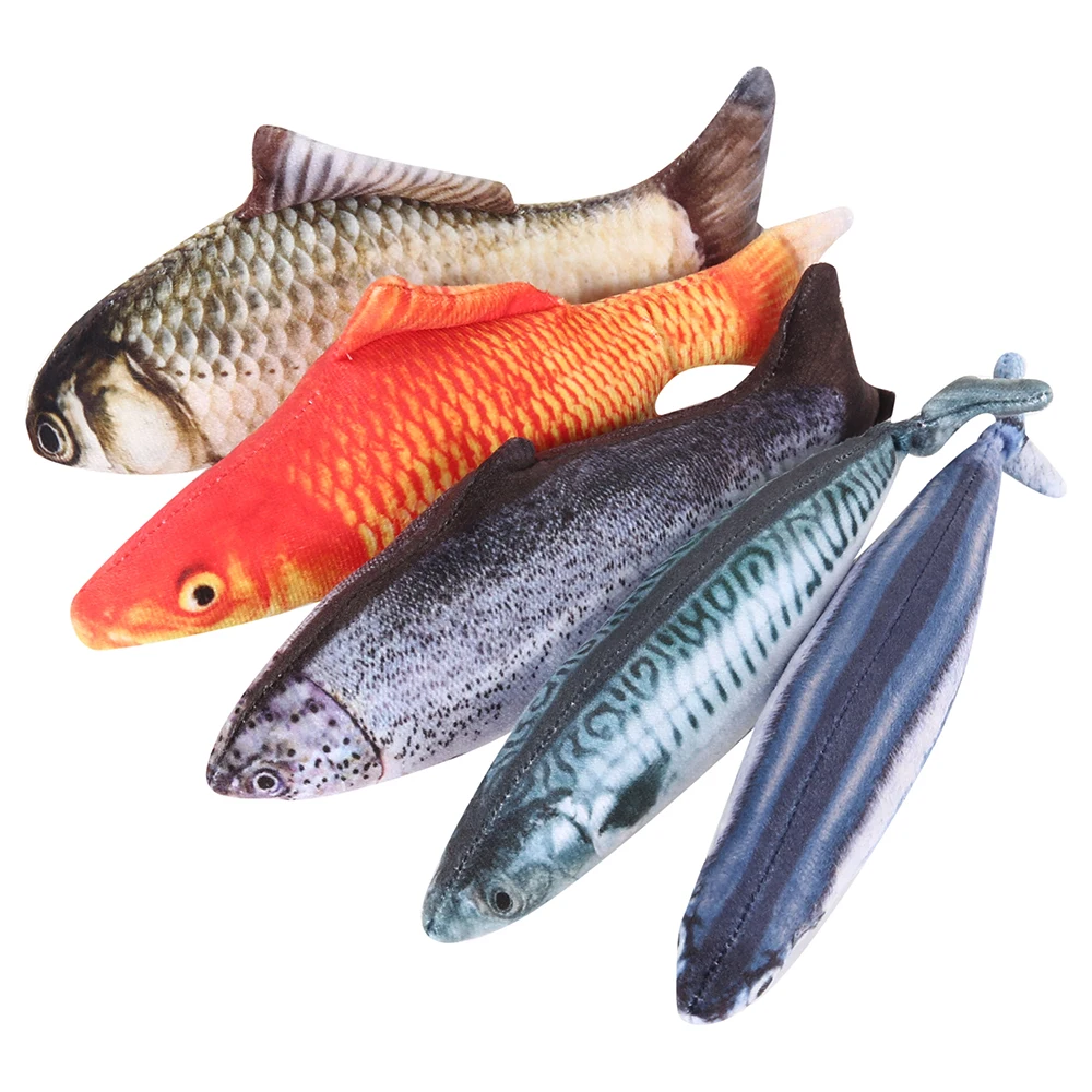 Christmas Electronic Cat Toy 3D Fish Electric Simulation Fish for Cats Pet Playing Toy Cat supplies juguetes Para gatos Pet Toys 5