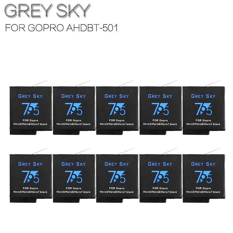 10 battery Для экшн-камеры GoPro AHDBT501 Hero5 Батарея+ USB 3-Порты и разъёмы Зарядное устройство с Тип C Порты и разъёмы для 501 GoPro Hero 5 GoPro Hero 6/7 Камера Батарея - Цвет: 10 battery