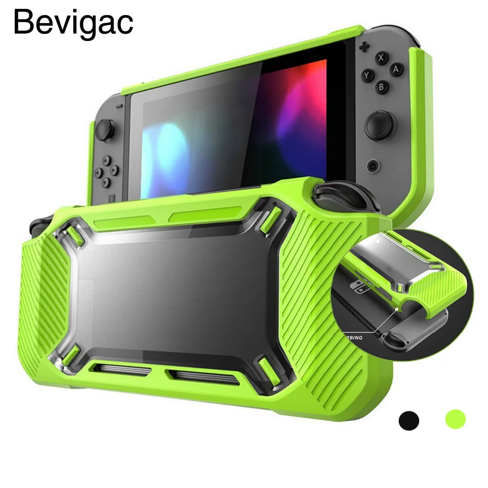 Bevigac ТПУ мягкий чехол Shell Портативный защитный противоударный чехол для nintendo консольный переключатель nintendo аксессуары для игрового контроллера