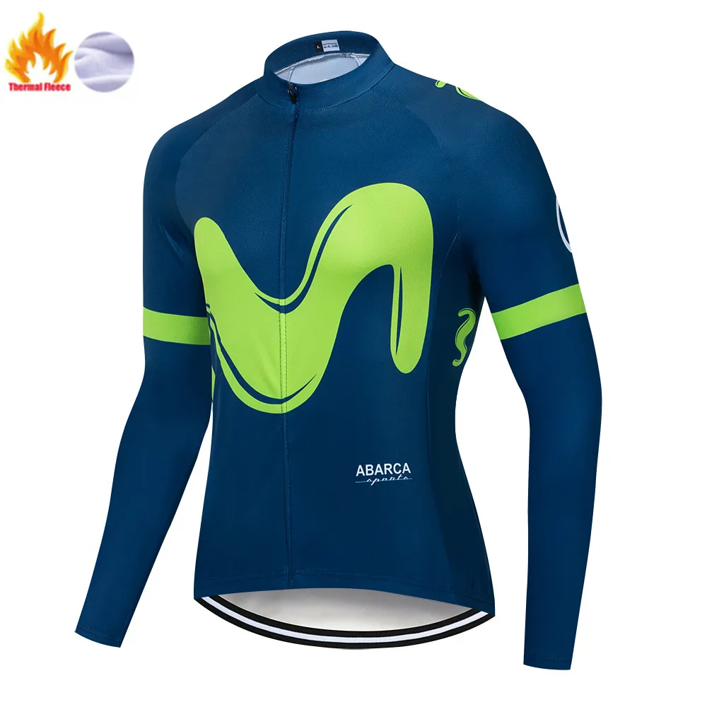 Новинка M Pro team, Зимняя Теплая Флисовая длинная одежда, набор мужской одежды для велоспорта, Джерси, нагрудник, одежда для велоспорта, одежда для велоспорта - Цвет: Fleece top