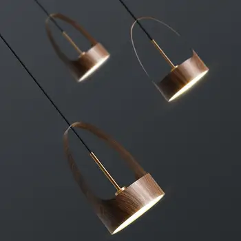 Bedside small chandelier modern minimalist Chinese bedroom lamp Nordic dining room lamp dimming living room decorative lamps 3