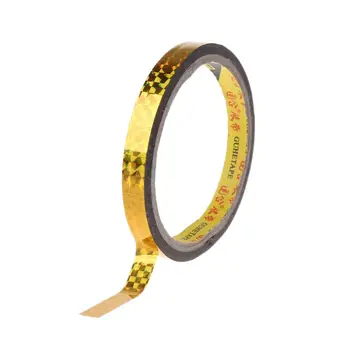 

OOTDTY Rhythmic Gymnastics Decoration Holographic RG Prismatic Glitter Tape Hoops Stick