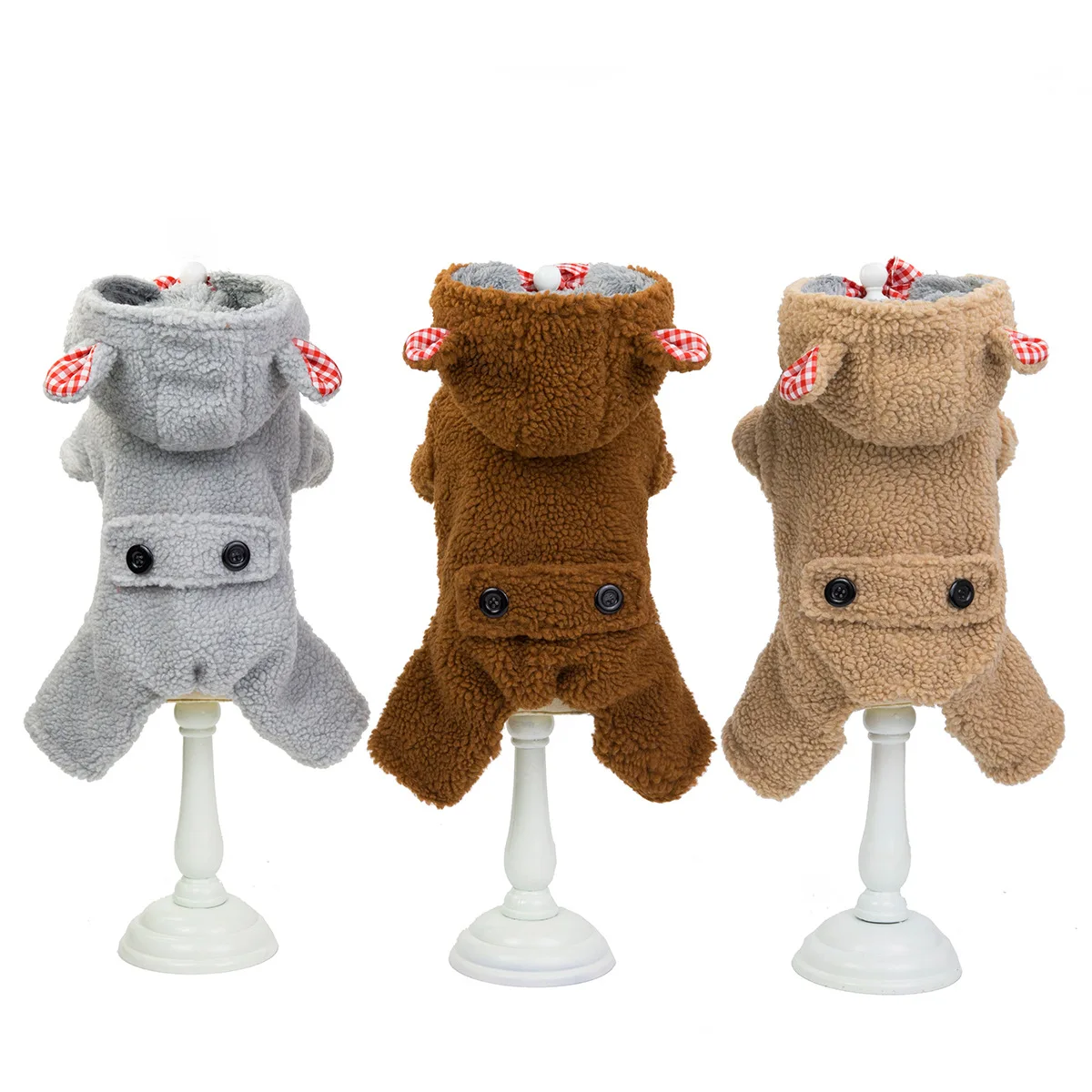 

Dog Clothes for Autumn and Winter Four Legs Fleece Warm Jumpsuits for Pets Newest Pet Clothes Puppy Cotton Coat for Winter Pet