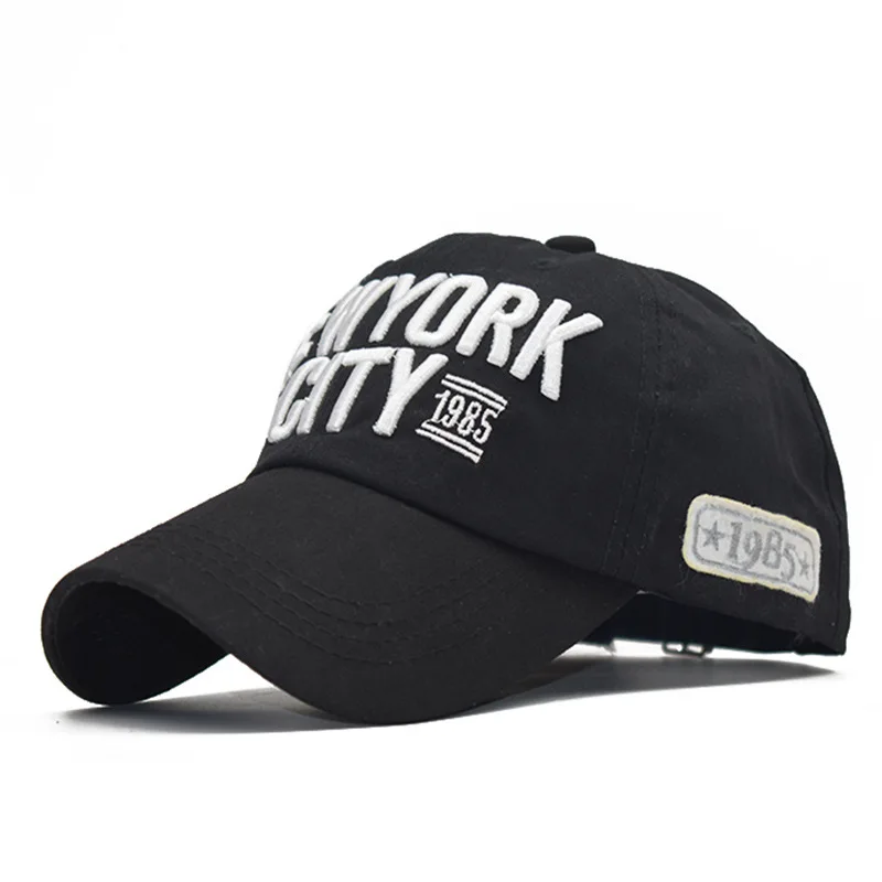 

Cotton Baseball Cap Large Letter Embroidery New York City 3D Three-dimensional Embroidery Cap