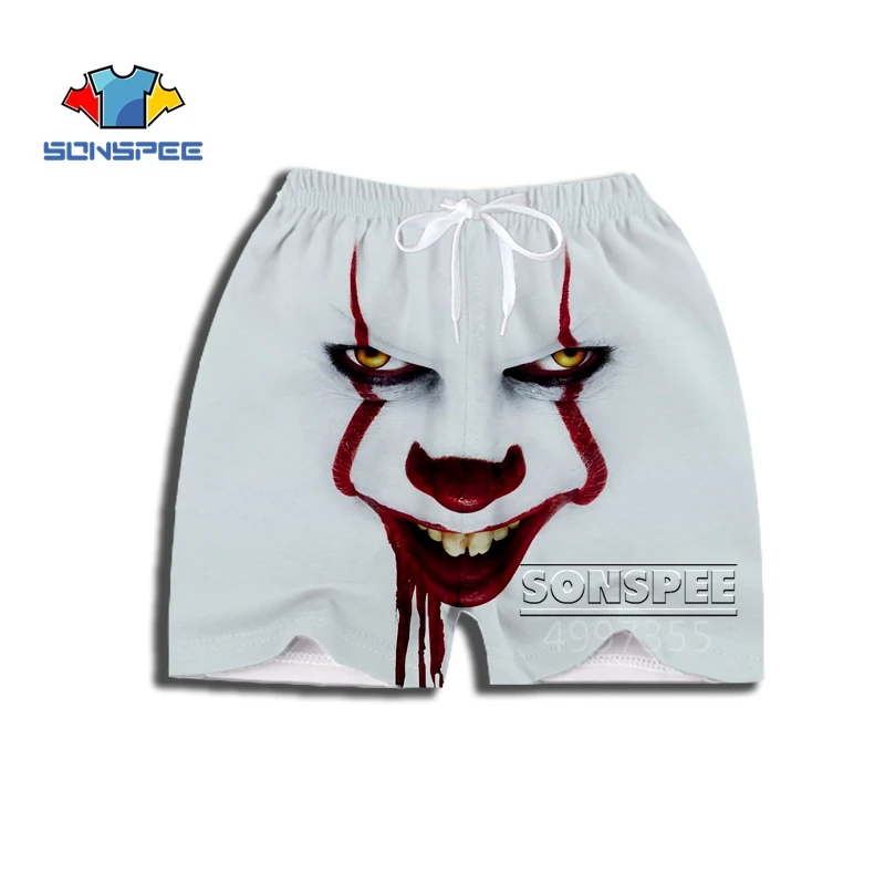 SONSPEE Stephen King's It clown movie Harajuku/футболка с 3D принтом для мальчиков и девочек-подростков/толстовка/толстовки/шорты Детская одежда детский пуловер X202