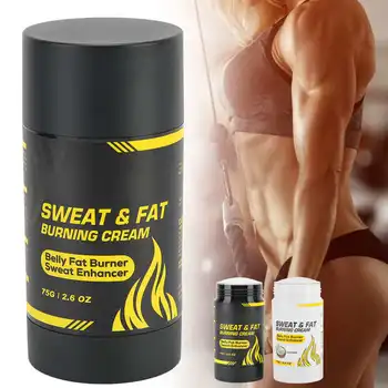 

75g Men Slimming Cream Fat Burning Muscle Stimulator Cream Anti-Cellulite Workout Enhancer Body Shaping Cream Weight Loss Cream
