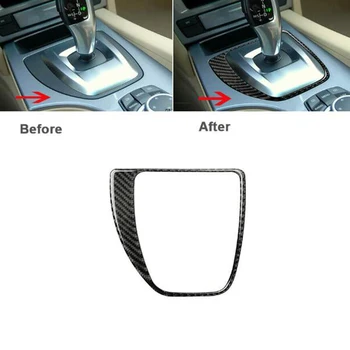 

Carbon Fiber Car Gear Shift Panel Sticker For BMW 5 Series E60 04-10 Wrap Cover