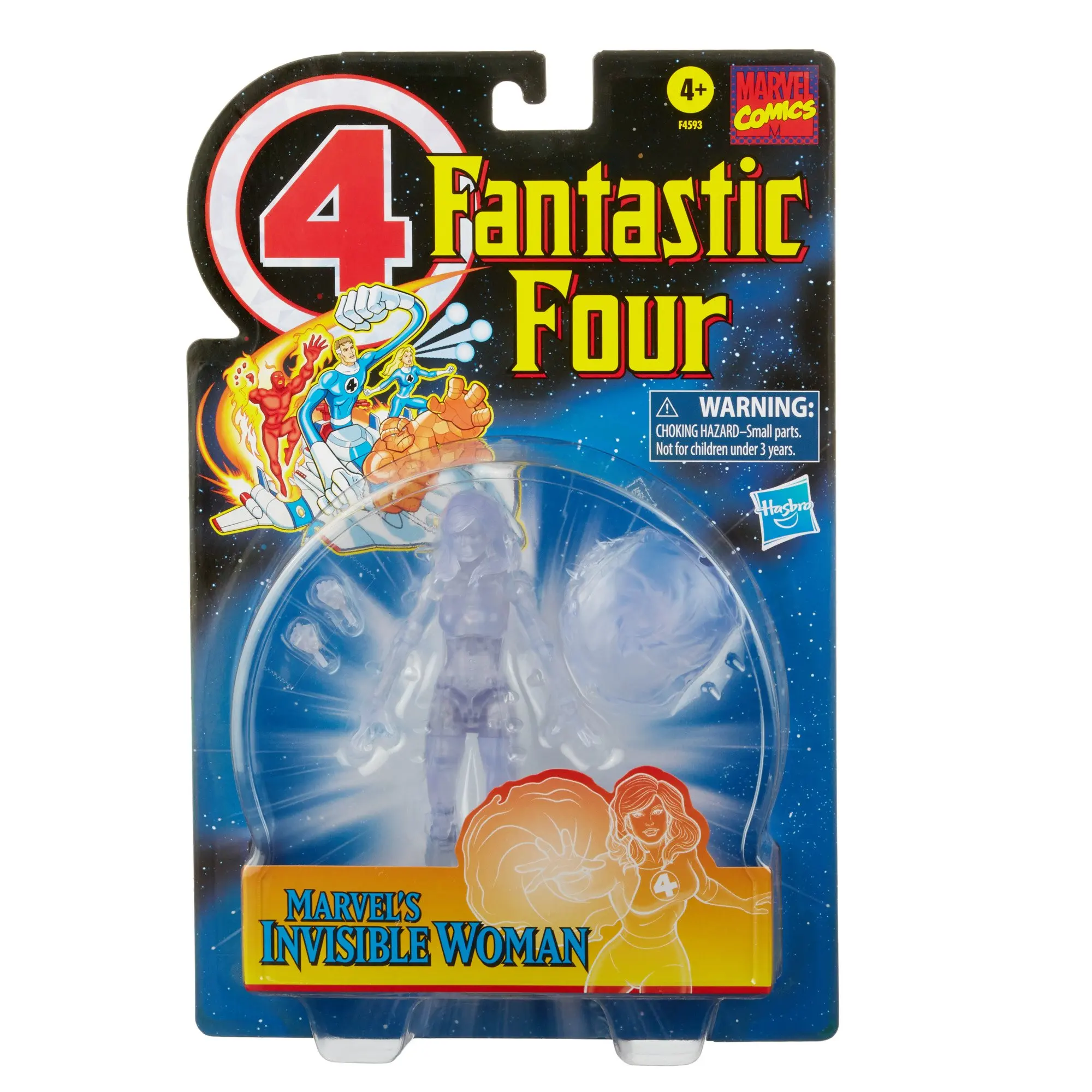 Marvel Legends Retro Fantastic Four : La Chose, Mr Fantastique, Torche, Femme Invisible - Neuf