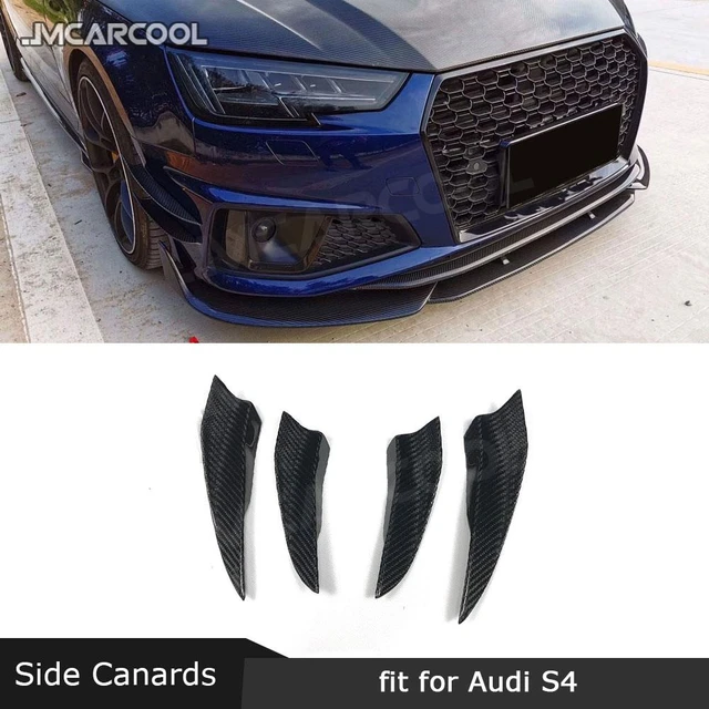 Dry Carbon Fiber Vorne Seite Canards Flossen Schneidet Splitter Flügel Für  Audi A4 Sline S4 Limousine B10 2019 2020 FRP stoßstange Dekoration -  AliExpress