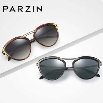 

PARZIN Brand Women Sunglasses Luxury Designer Polarized Hollow Crossbeam Glasses For Driver Fashion Women Accessorie 9755