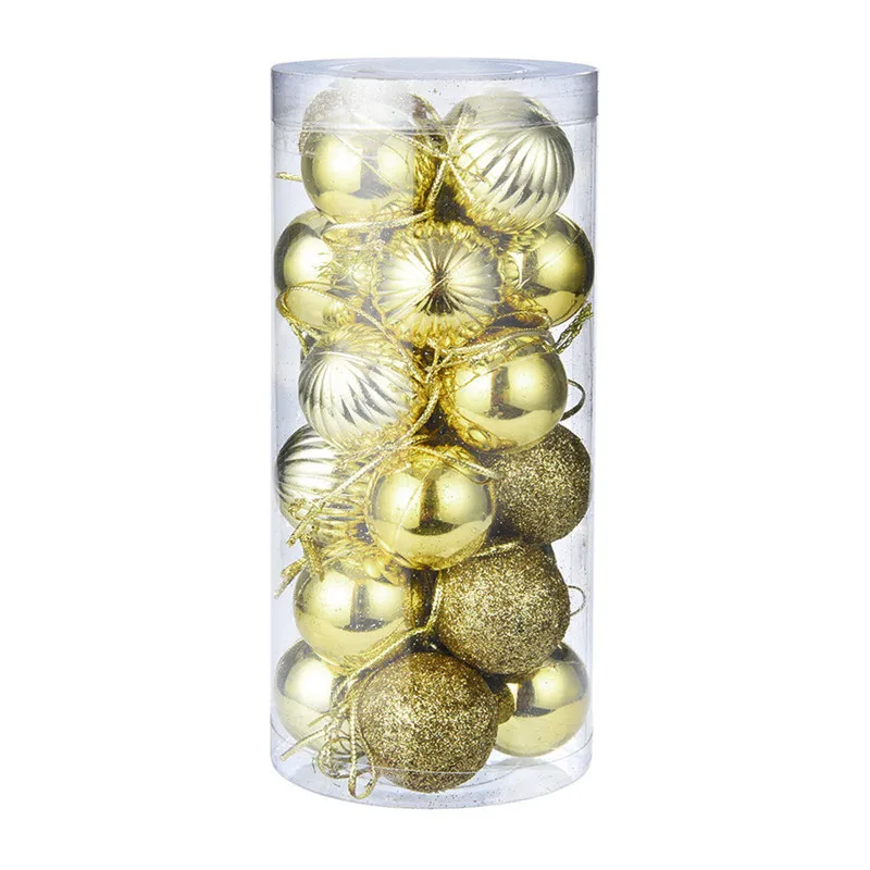 24Pcs 30mm Christmas Xmas Tree Ball Bauble Hanging Home Party Ornament Decor christmas tree decorations palline natale#4O25